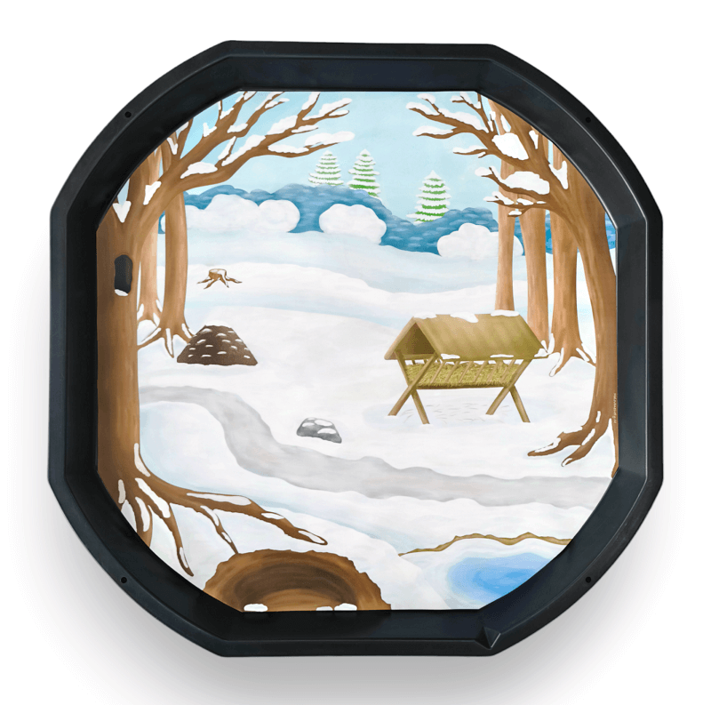 Zimní les – Podložka do Tuff Tray MINI