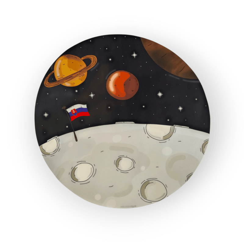 Měsíc SK - Podložka na světelný stůl KULATÝ