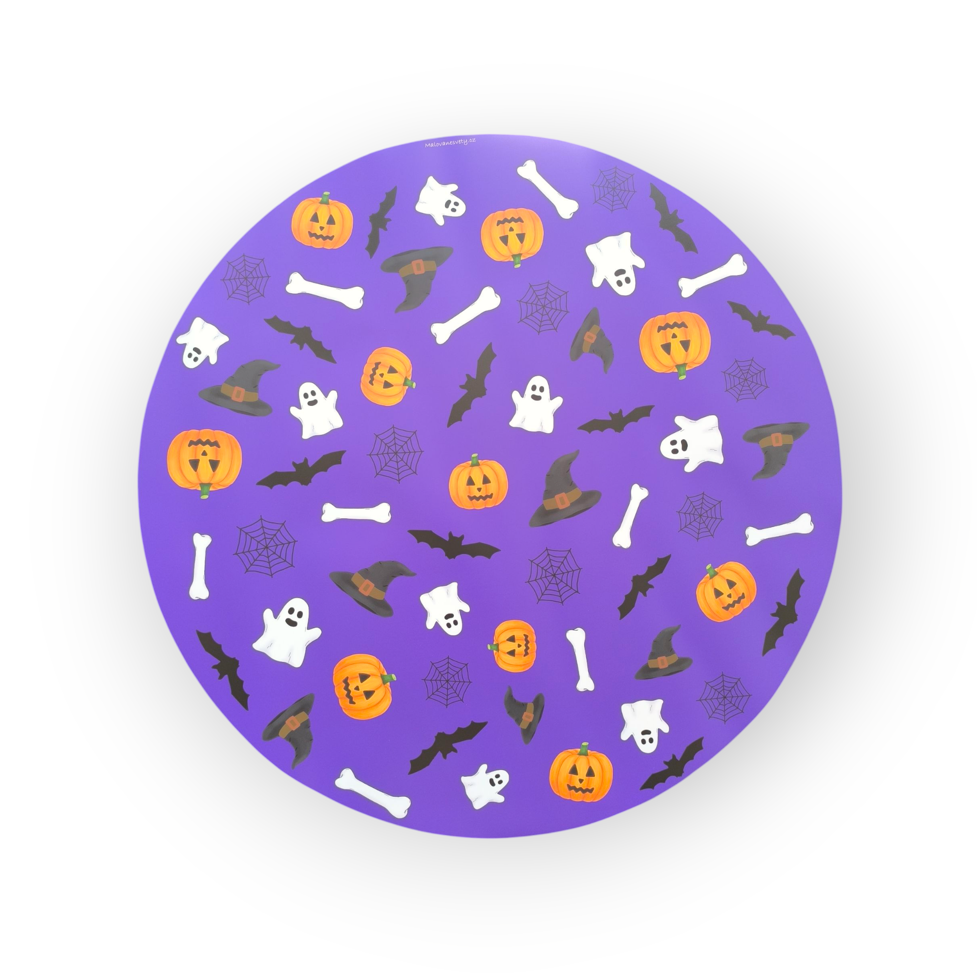 Halloween - Podložka na světelný stůl KULATÝ