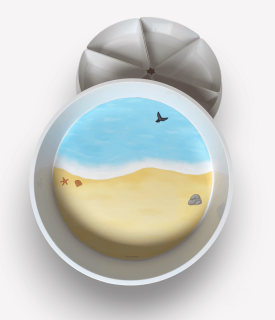 Pláž – Podložka do Play Tray