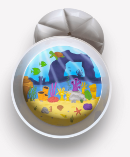 Mořské dno – Podložka do Play Tray